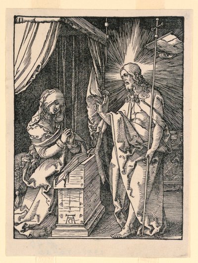 Cristo apareciendo a su madre de Albrecht Dürer