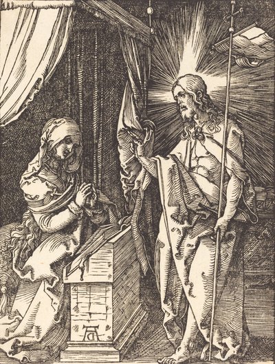 Cristo apareciendo a su madre de Albrecht Dürer