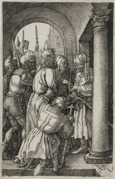 Cristo ante Pilato, de La Pasión Grabada de Albrecht Dürer
