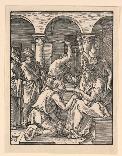Cristo coronado de espinas, de la serie La pequeña pasión de Albrecht Dürer