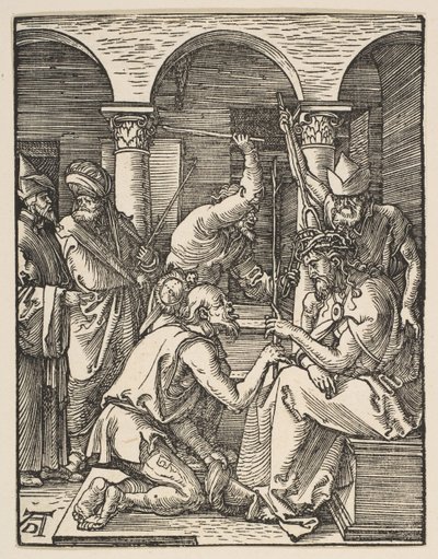 Cristo coronado de espinas, de La Pequeña Pasión, ca. 1509 de Albrecht Dürer
