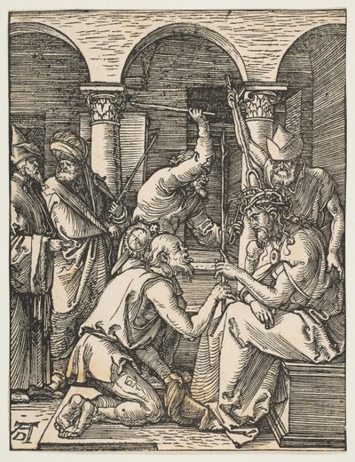 Cristo coronado de espinas, de La pequeña pasión, ca. 1509 de Albrecht Dürer