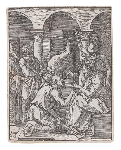 Cristo coronado de espinas, de la serie La pequeña pasión de Albrecht Dürer