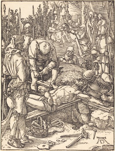Cristo clavado en la cruz de Albrecht Dürer