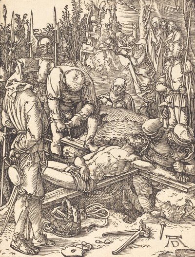 Cristo clavado en la cruz de Albrecht Dürer