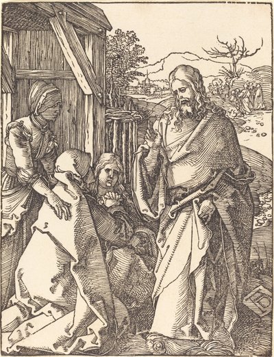 Cristo despidiéndose de su madre de Albrecht Dürer