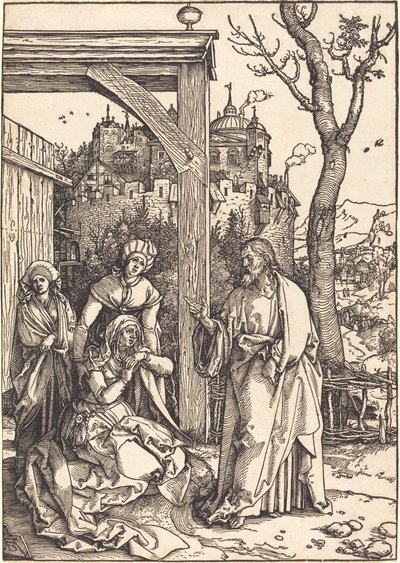 Cristo despidiéndose de su madre de Albrecht Dürer