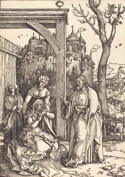 Cristo despidiéndose de su madre, c. 1504-1505 de Albrecht Dürer