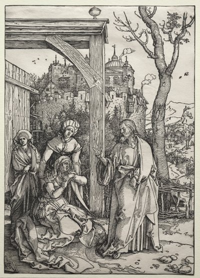 Cristo despidiéndose de su madre de Albrecht Dürer