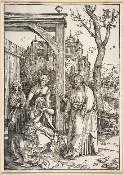 Cristo despidiéndose de su madre, de La vida de la Virgen, ca. 1504 de Albrecht Dürer