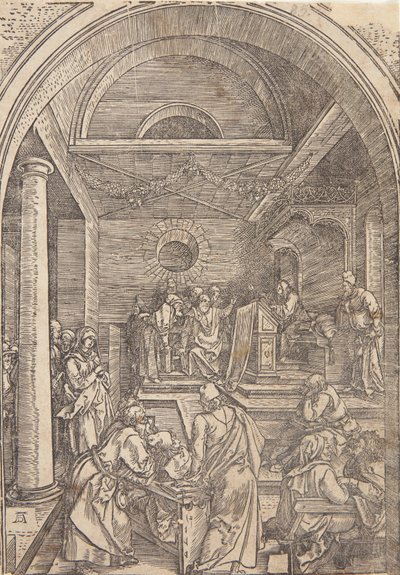 Cristo entre los doctores de Albrecht Dürer