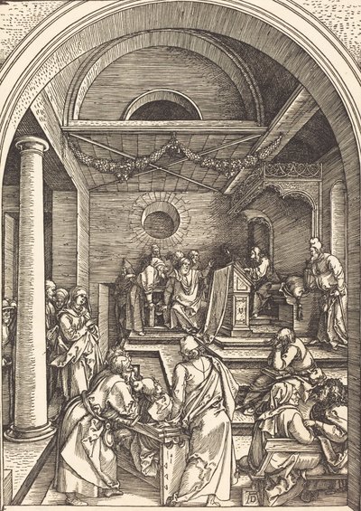 Cristo entre los Doctores, c. 1503-1504 de Albrecht Dürer