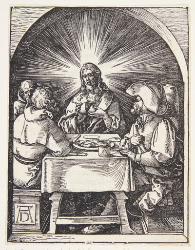 Cristo en Emaús de Albrecht Dürer
