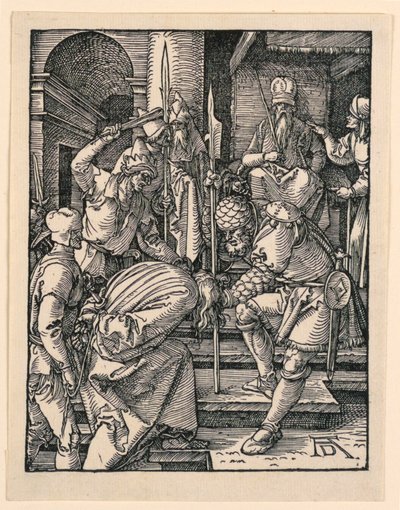 Cristo ante Anás, de la serie La pequeña pasión de Albrecht Dürer