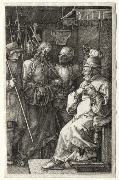 Cristo ante Caifás, 1512 de Albrecht Dürer