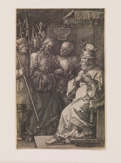 Cristo ante Caifás, de la serie “La Pasión Grabada” de Albrecht Dürer
