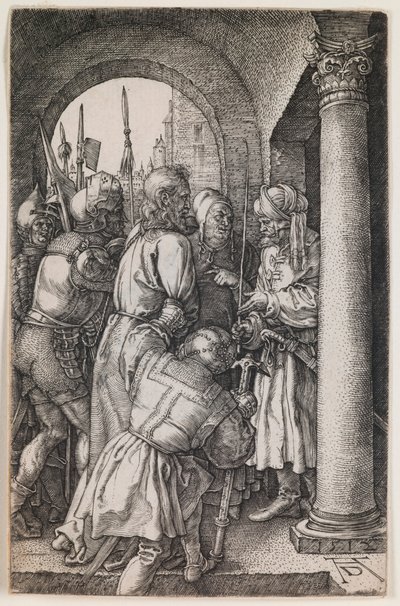 Cristo ante Pilatos, de la serie “La Pasión Grabada” de Albrecht Dürer