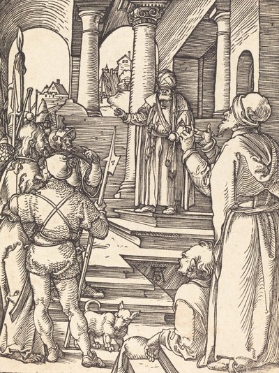 Cristo ante Pilato, probablemente c. 1509-1510 de Albrecht Dürer