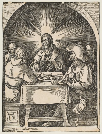 Cristo en Emaús, de La Pequeña Pasión, ca. 1510 de Albrecht Dürer