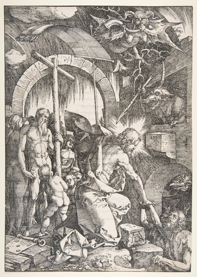Cristo en el limbo, de La gran pasión, edición 1511 de Albrecht Dürer