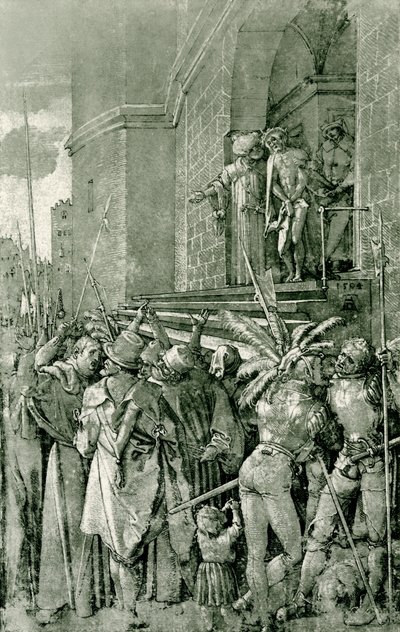 Cristo es mostrado al pueblo de Albrecht Dürer