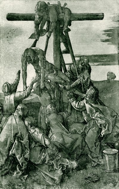 Cristo es bajado de la cruz de Albrecht Dürer