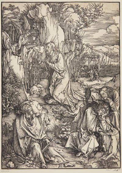 Cristo en el Monte de los Olivos de Albrecht Dürer