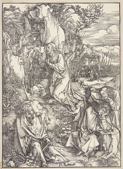 Cristo en el Monte de los Olivos de Albrecht Dürer