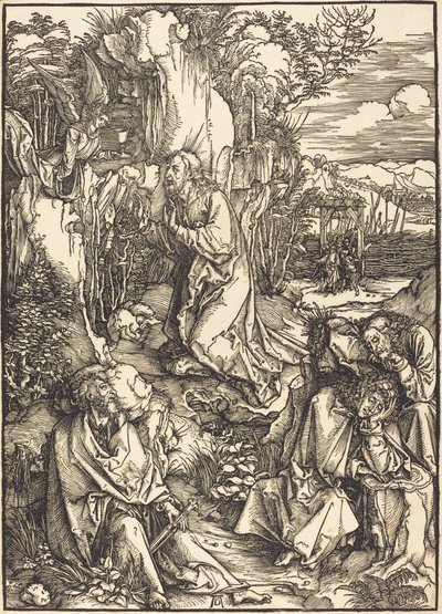 Cristo en el Monte de los Olivos de Albrecht Dürer