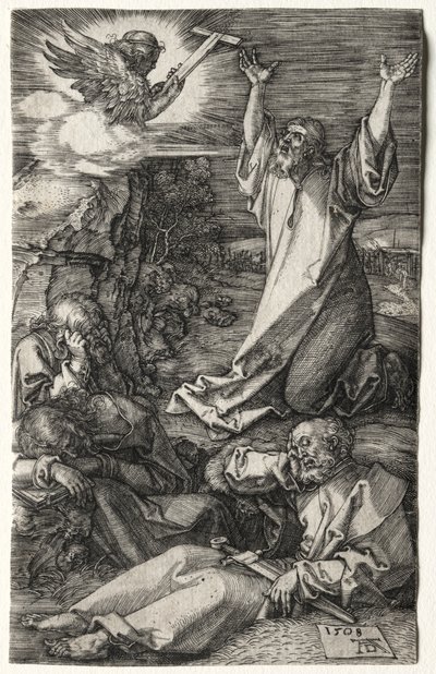 Cristo en el Monte de los Olivos de Albrecht Dürer