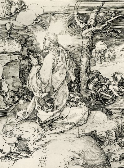 Cristo en el Monte de los Olivos de Albrecht Dürer