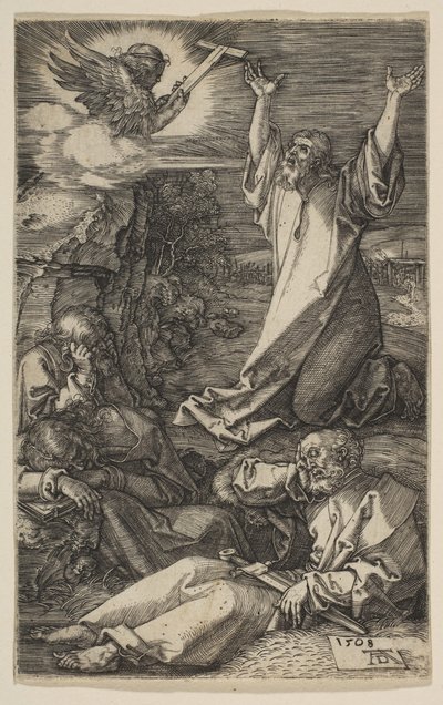 Cristo en el Monte de los Olivos, de La Pasión, 1508 de Albrecht Dürer