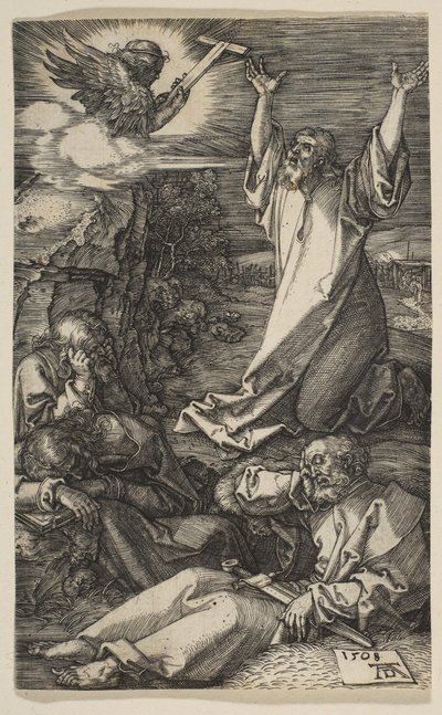 Cristo en el Monte de los Olivos, de La pasión, 1508 de Albrecht Dürer