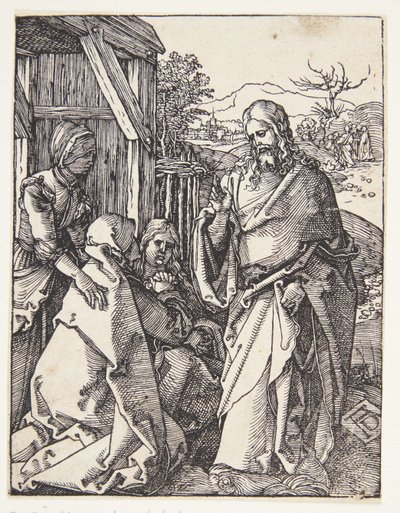 Cristo despidiéndose de su madre de Albrecht Dürer