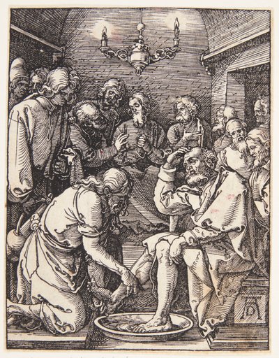 Cristo lavando los pies de San Pedro de Albrecht Dürer
