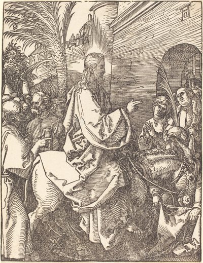 Entrada de Cristo en Jerusalén de Albrecht Dürer