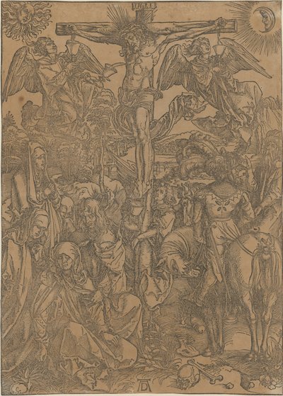 Cristo en la cruz, lámina 8 de la serie «La Gran Pasión» de Albrecht Dürer