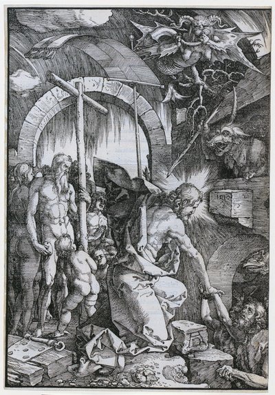 Cristo en el limbo, lámina 11 de la serie «La Gran Pasión» de Albrecht Dürer