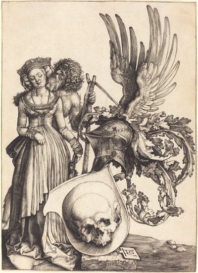 Escudo de Armas con una Calavera de Albrecht Dürer