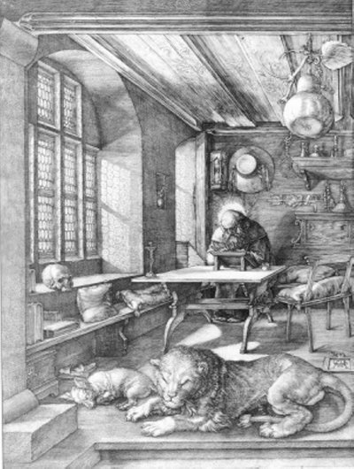 San Jerónimo en su celda de Albrecht Dürer