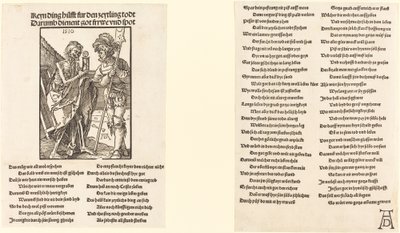 La muerte y el lansquenete de Albrecht Dürer