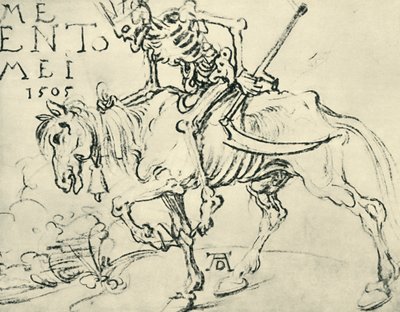 La Muerte cabalgando, 1505, 1943 de Albrecht Dürer