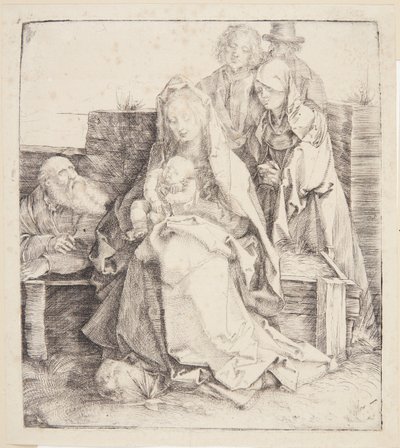 La Sagrada Familia, seis personas de Albrecht Dürer