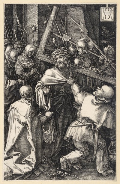 El Hombre de Dolores junto a la columna de la flagelación (Pasión en grabados) de Albrecht Dürer