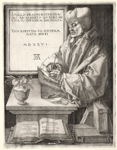 Desiderio Erasmo de Róterdam de Albrecht Dürer