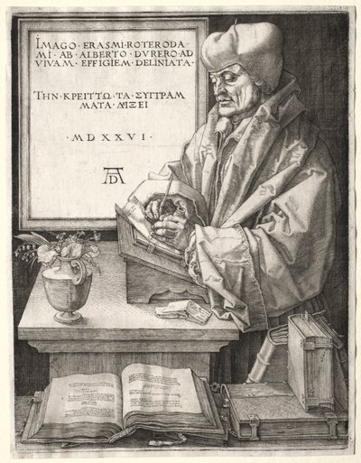 Desiderio Erasmo de Rotterdam, 1526 de Albrecht Dürer