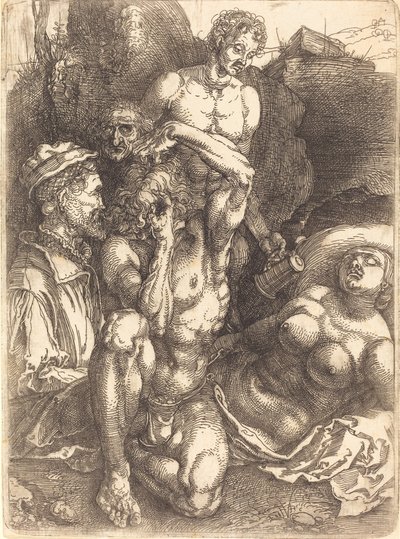 Hombre desesperado, probablemente 1514-1515 de Albrecht Dürer