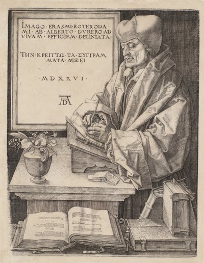 Erasmo de Rotterdam de Albrecht Dürer