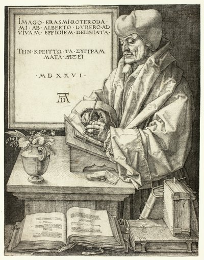 Erasmo de Rotterdam de Albrecht Dürer