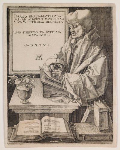 Erasmo de Róterdam de Albrecht Dürer